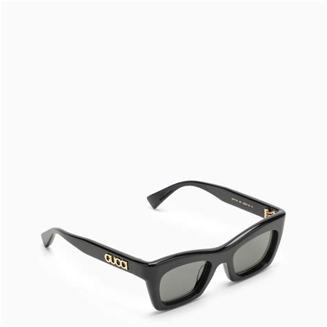 occhiali da sole gucci rettangolari acetato
